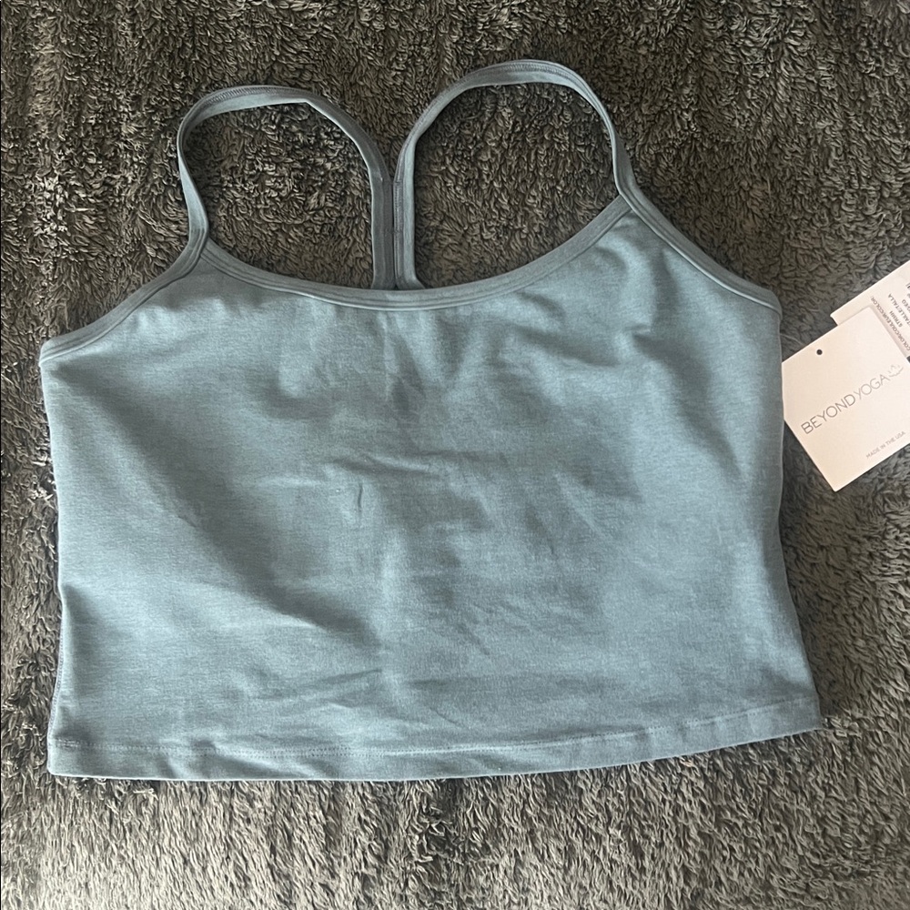 NWT Beyond Yoga Spacedye Racerback Cropped Tank Top/Bra Size XL